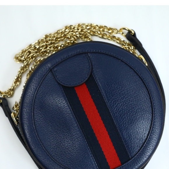 Gucci Ophidia Round Shoulder Bag Blue - Picture 4 of 9
